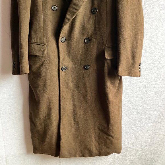 1960s Woodcrest Brown Wool Overcoat As Is - Picture 4 of 14
